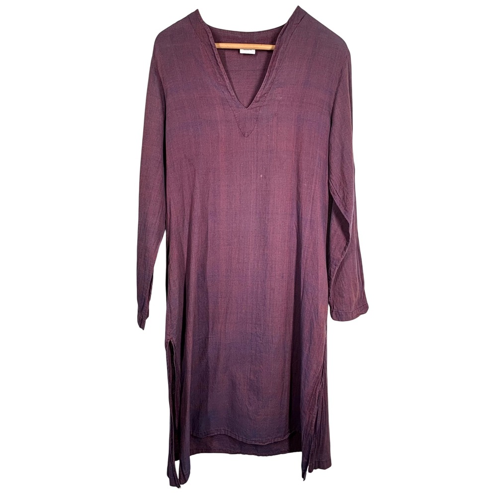 CP Shades Sausalito Dress Womens Medium Purple Cotton Midi Minimalist Casual‎